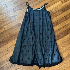 American Angel Black Mesh Strap Dress